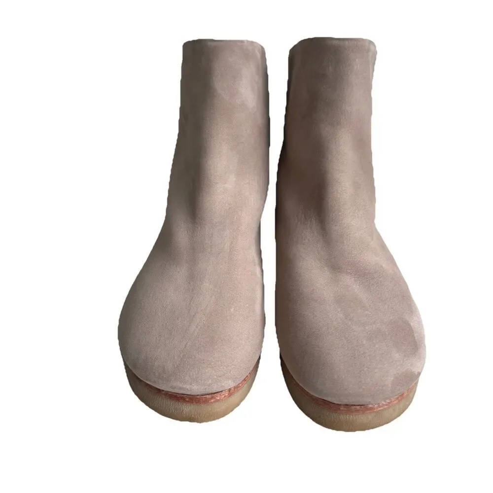 Lauren Manoogian Suede Size 39 US 9 Alpaca Blend Lined Tan Leather Boots
